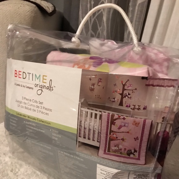 Bedtime Originals Lavender Wood Baby Bedding - Picture 7 of 8